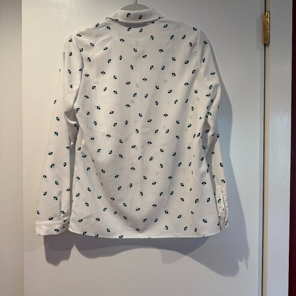 Modcloth Sugarhill Boutique Long Sleeve Umbrella Print Blouse - Picture 2 of 5